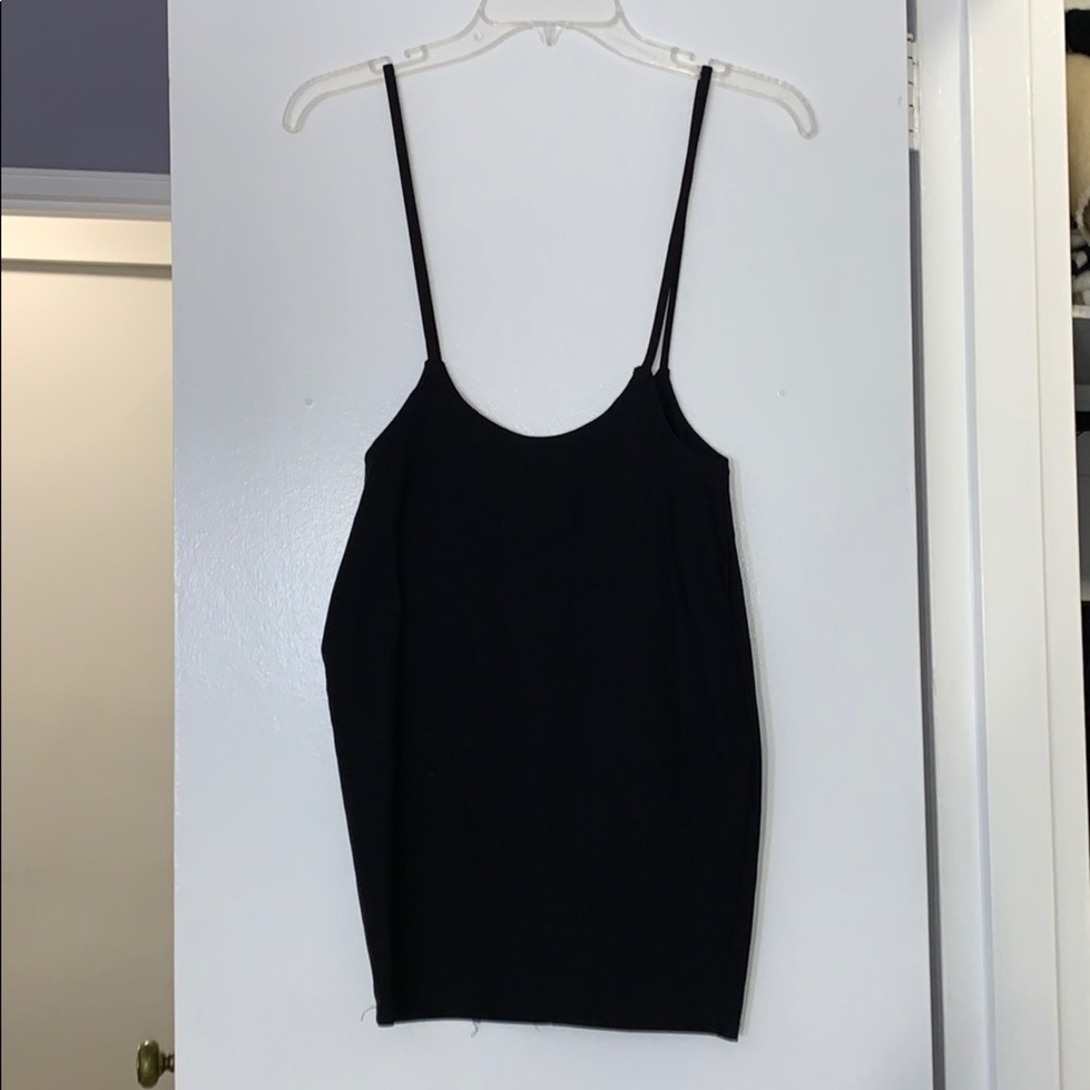 Black skirt with straps